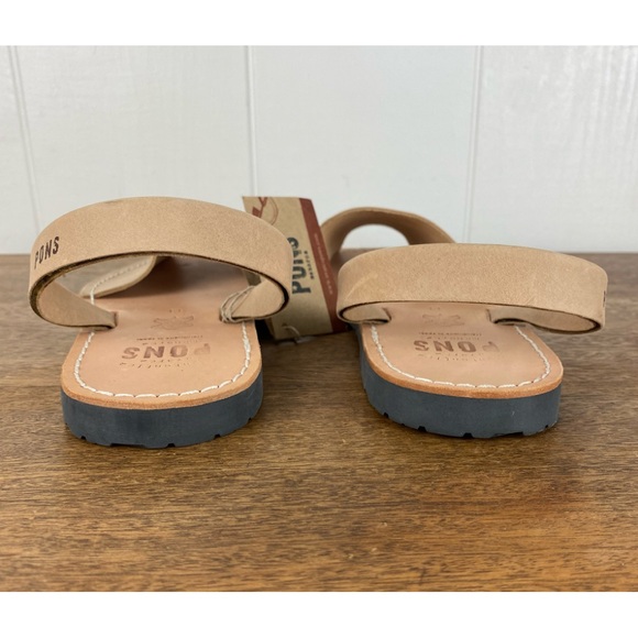PONS Classic Style Avarca Sandals in Tan size 11 - Picture 3 of 7